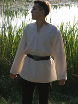 Off white medieval viking tunic