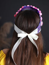 Pink and purple head band