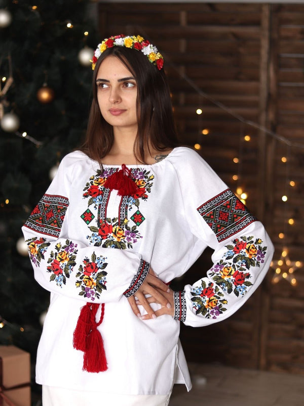 Romanian embroidered blouse