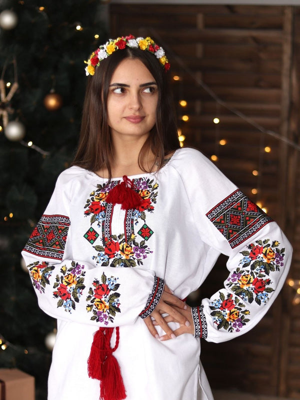 Romanian embroidered blouse