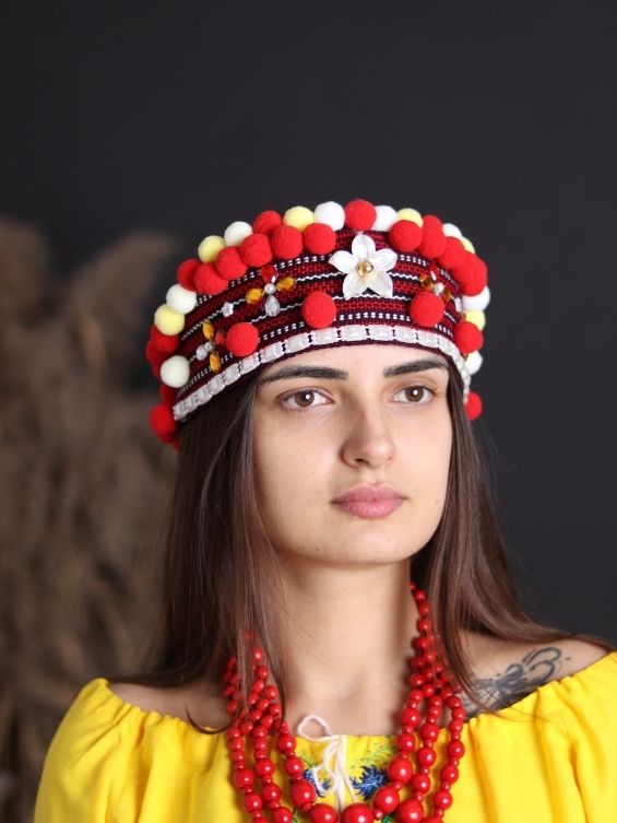 Red Ukrainian head band