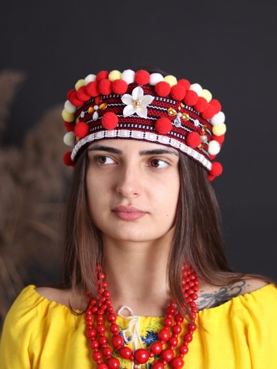 Red Ukrainian head band