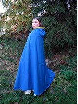 Light blue hooded cloak