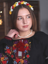 Black embroidered blouse