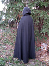 Green hooded cloak for men