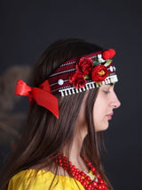 Red Ukrainian head crown