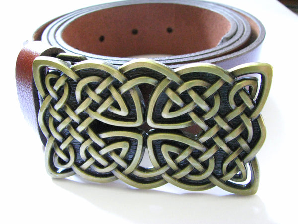 Viking belt with Celtic knot buckle