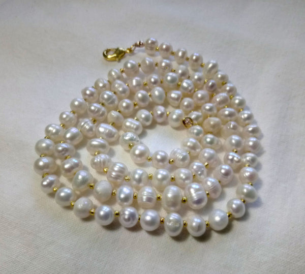 Freshwater pearl chain 24.5"