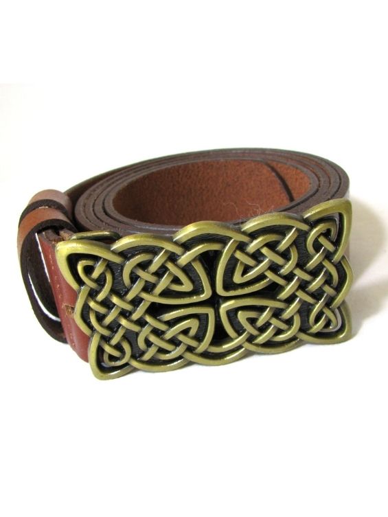 Viking belt with Celtic knot buckle